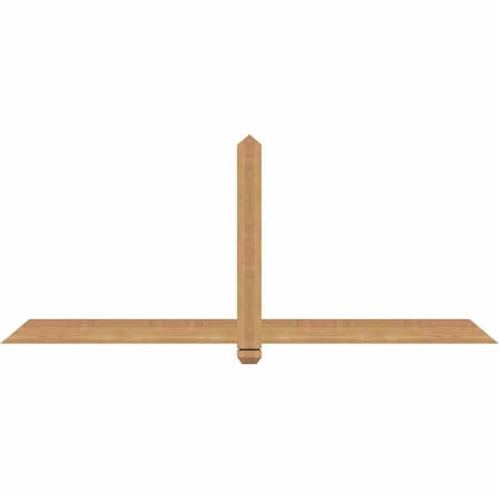 Ekena Millwork Eugene Smooth Timber Gable Bracket, Western Red Cedar, 72"W x 30"H x 1 1/2"D x 3 1/2"F, 10/12 Pitch GBW072X30X0204EUG00SWR